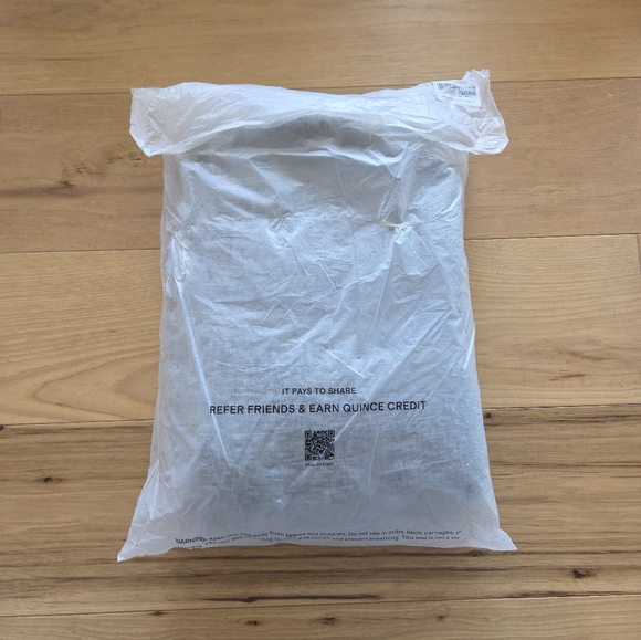 New Quince European Linen Chambray Duvet Cover Set - Charcoal - King/Cal King - Picture 5 of 6